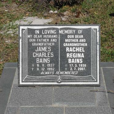 BAINS James Charles 1937-1992 &amp; Rachel Regina 1938-2007