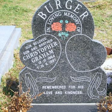 BURGER Christopher Graham 1964-1997