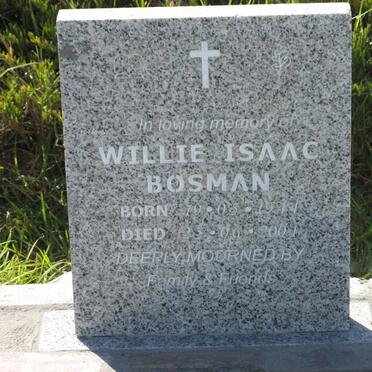BOSMAN Willie Isaac 1944-2001