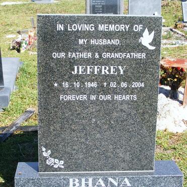 BHANA Jeffrey 1946-2004