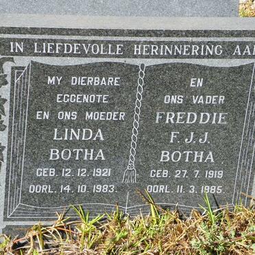 BOTHA Freddie F.J.J. 1919-1985 &amp; Linda 1921-1983