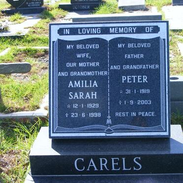 CARELS Peter 1919-2003 &amp; Amilia Sarah 1929-1998