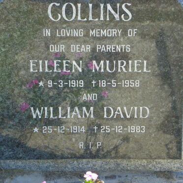 COLLINS William David 1914-1983 &amp; Eileen Muriel 1919-1958
