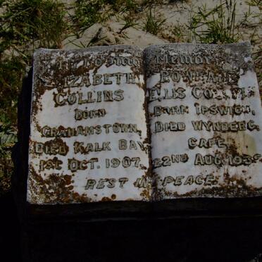COLLINS  Rowland Ellis -1935 &amp; Elizabeth -1907