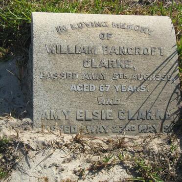 CLARKE William Bancroft -1950 &amp; Amy Elsie CLARKE -196?