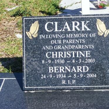 CLARK Bernard 1934-2004 &amp; Christine 1930-2003