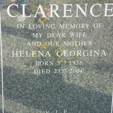 CLARENCE Helena Georgina 1936-2004