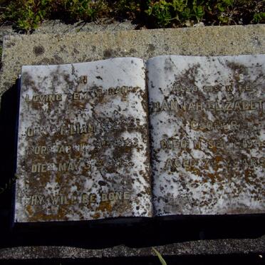 COOPER John William 18?3-1919 &amp; Hannah Elizabeth -1944