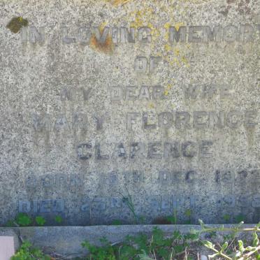 CLARENCE Mary Florence 1922-1958