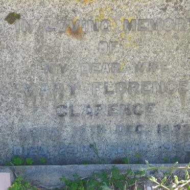 CLARENCE Mary Florence 1922-1958