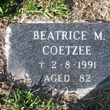 COETZEE Beatrice M. -1991