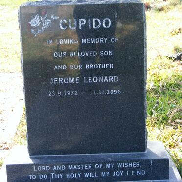 CUPIDO Jerome Leonard 1972-1996