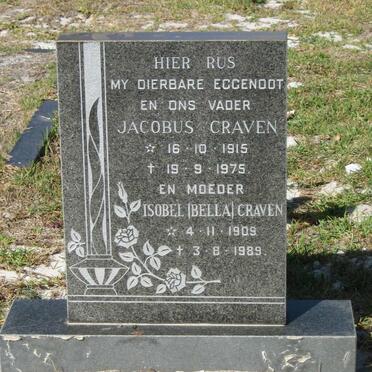 CRAVEN Jacobus 1915-1975 &amp; Isobel 1909-1989