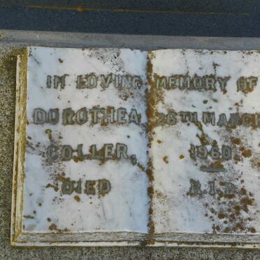 COLLER Bernard Oscar Alexander 1936-2008 :: COLLER Dorothea -1960