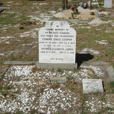 COOPER Edward David 1894-1974 &amp; Frances Elizabeth 1907-1996 :: COOPER Bertha Edna 1947-1987