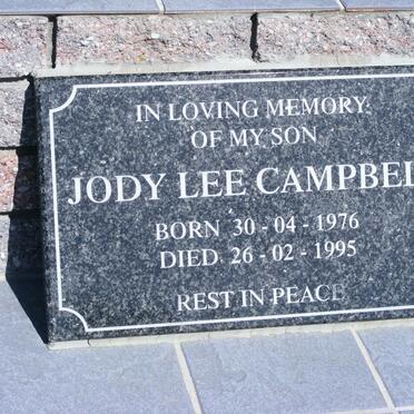 CAMPBELL Jody Lee 1974-1995