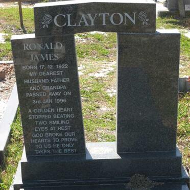 CLAYTON Ronald James 1922-1996