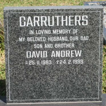 CARRUTHERS David Andrew 1963-1999