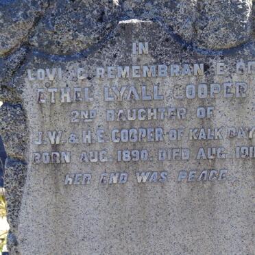 COOPER Ethel Lyall 1890-1911