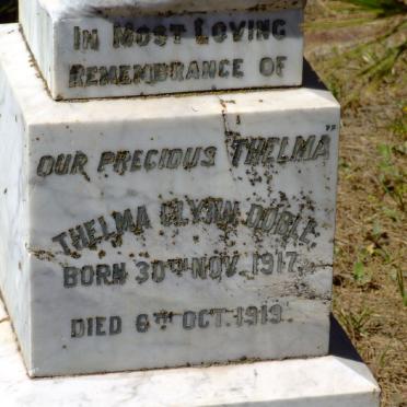 DOBLE Thelma Glynn 1917-1919