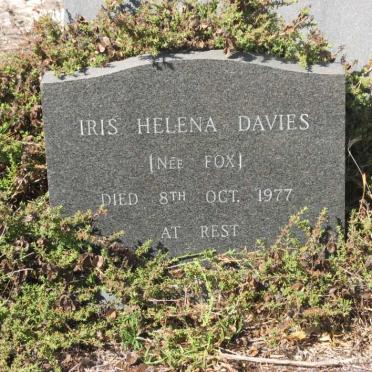 DAVIES Iris Helena nee FOX -1977