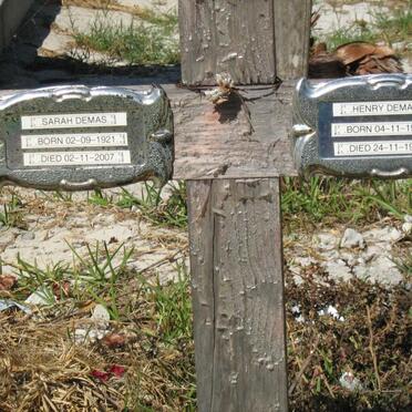 DEMAS Henry 1915-1977 &amp; Sarah DEMAS 1921-2007