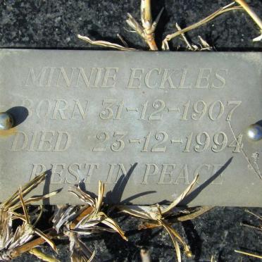 ECKLES Minnie 1907-1994
