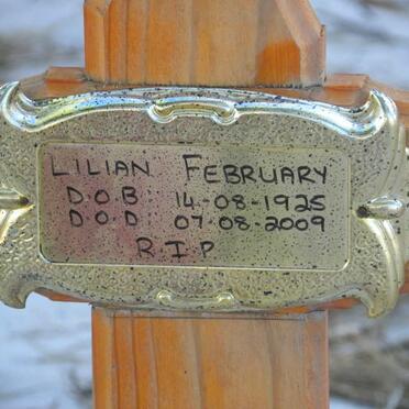 FEBRUARY Lilian 1925-2009