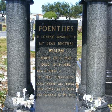 FOENTJIES Willem 1928-1989