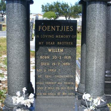 FOENTJIES Willem 1928-1989