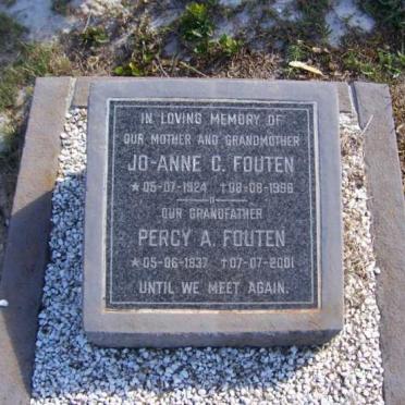 FOUTEN Percy A. 1937-2001 &amp; Jo-Anne C. 1924-1998