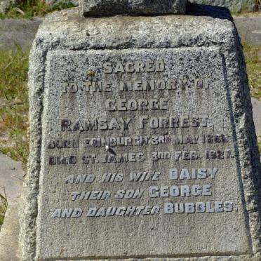 FORREST George Ramsey 1868-1927 &amp; Daisy