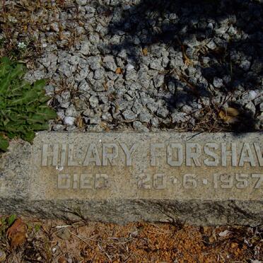FORSHAW Hilary -1957