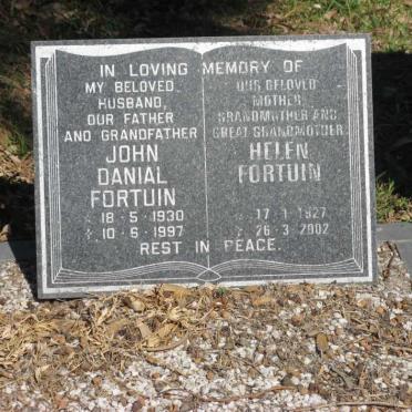 FORTUIN John Danial 1930-1997 &amp; Helen 1927-2002