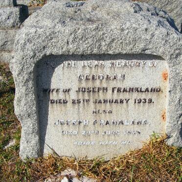 FRANKLAND Joseph -1939 &amp; Deborah -1939