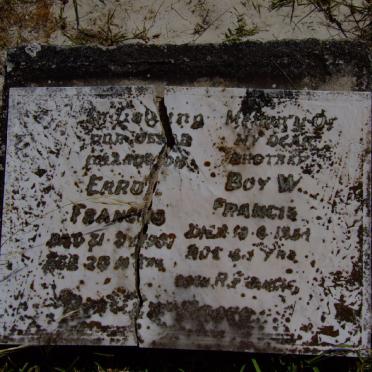 FRANCIS Errol -19?? :: FRANCIS Boy W. -19??
