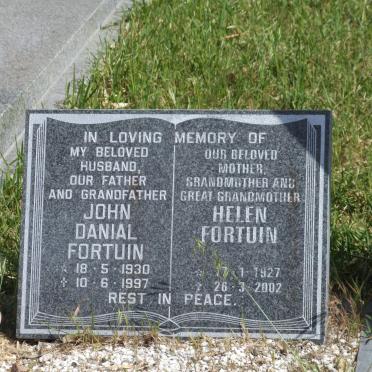 FORTUIN John Danial 1930-1997 &amp; Helen 1927-2002