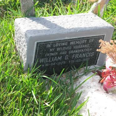 FRANCIS William G. 1929-1997