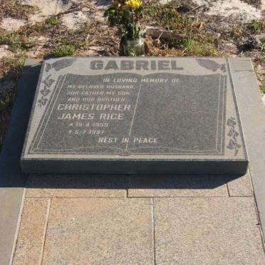 GABRIEL Christopher James Rice 1959-1997