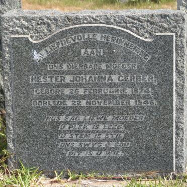 GERBER Hester Johanna 1874-1946