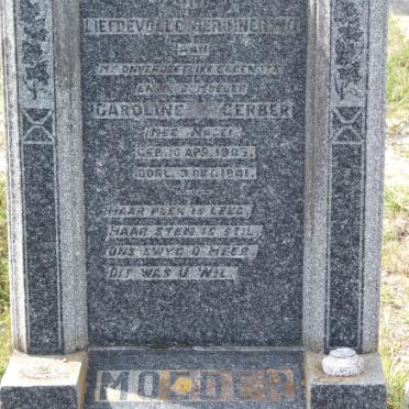 GERBER Caroline nee NAGEL 1905-1941
