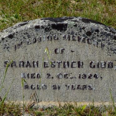GIBB Sarah Esther -1924