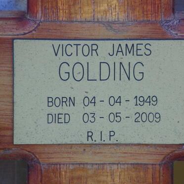 GOLDING Victor James 1949-2009