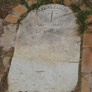 GRAAN Douglas Claude, van 1940-1992