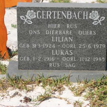 GERTENBACH Lukas 1916-1985 &amp; Lilian 1924-1979