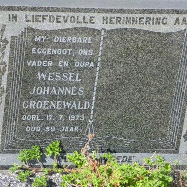 GROENEWALD Wessel Johannes -1973