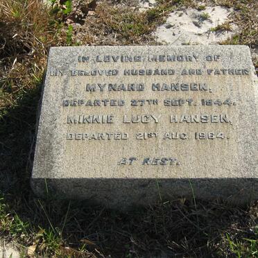 HANSEN Mynard -1944 &amp; Minnie Lucy -1964