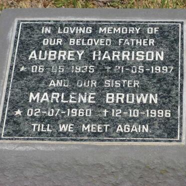 HARRISON Aubrey 1935-1997 :: BROWN Marlene 1960-1996