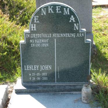 HENKEMAN Lesley John 1971-2001