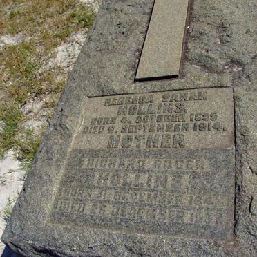 HOLLINS Richard Ruger 184?-19?? &amp; Rebecca Sarah 1855-1914
